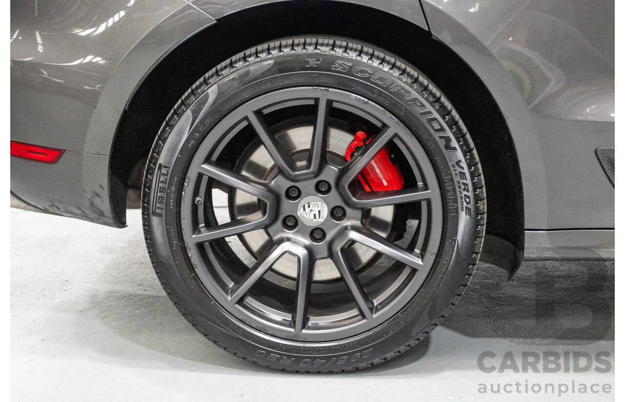 8/2014 Porsche Macan Turbo (AWD) 95B 4d Wagon Agate Grey Metallic Twin Turbo V6 3.6L