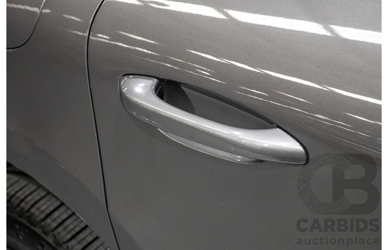 8/2014 Porsche Macan Turbo (AWD) 95B 4d Wagon Agate Grey Metallic Twin Turbo V6 3.6L