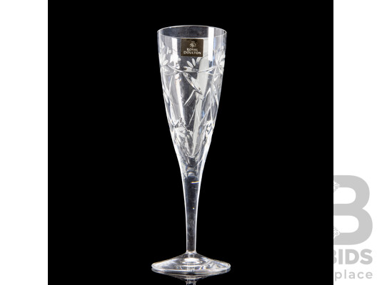 Collection of Four Royal Doulton Champagne Flutes
