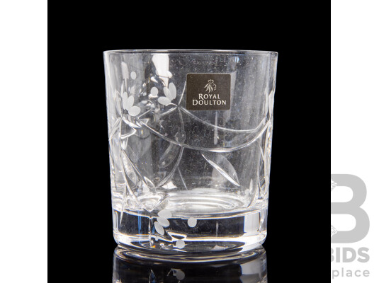 Collection of Four Royal Doulton Glass Tumblers