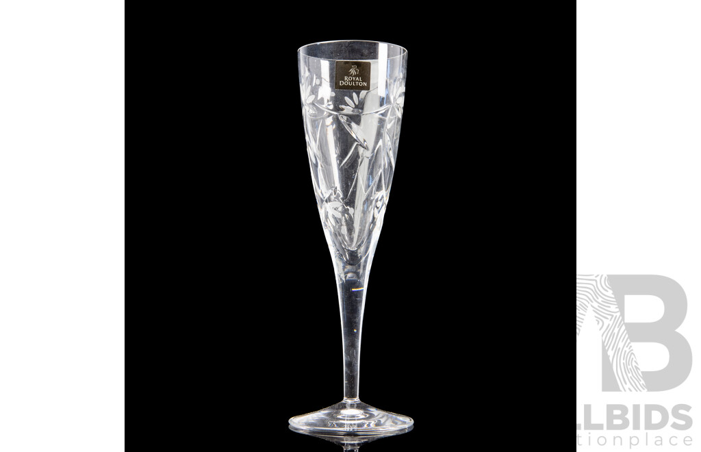 Collection of Four Royal Doulton Champagne Flutes