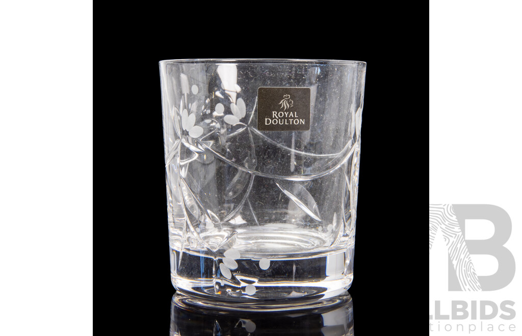 Collection of Four Royal Doulton Glass Tumblers