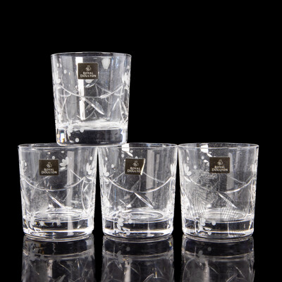 Collection of Four Royal Doulton Glass Tumblers
