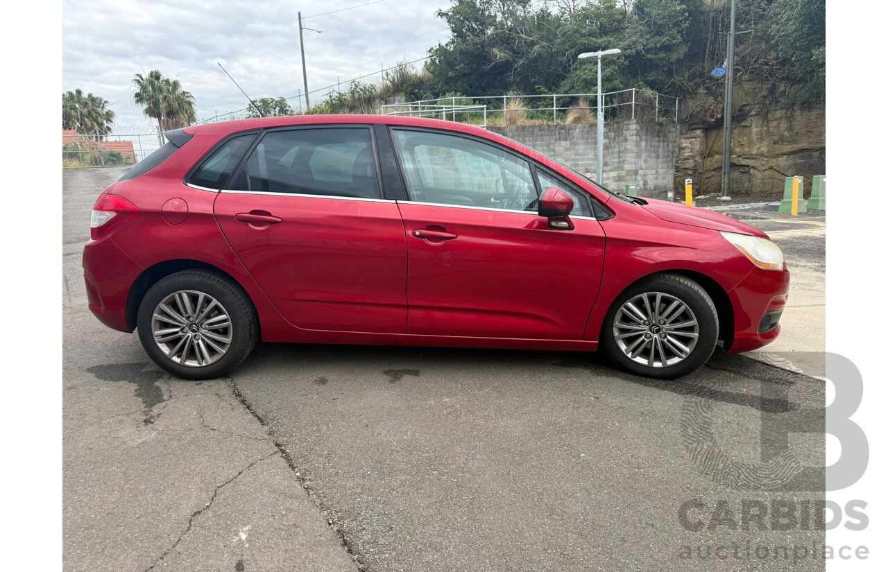 01/2012 Citroen C4 SEDUCTION e-HDi FWD B7 5D Hatchback Red Turbo Diesel 1.6L