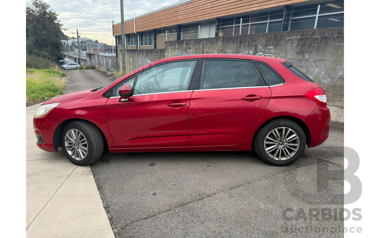01/2012 Citroen C4 SEDUCTION e-HDi FWD B7 5D Hatchback Red Turbo Diesel 1.6L