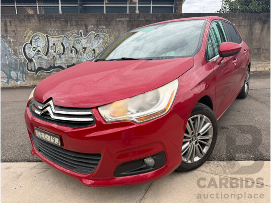 01/2012 Citroen C4 SEDUCTION e-HDi FWD B7 5D Hatchback Red Turbo Diesel 1.6L