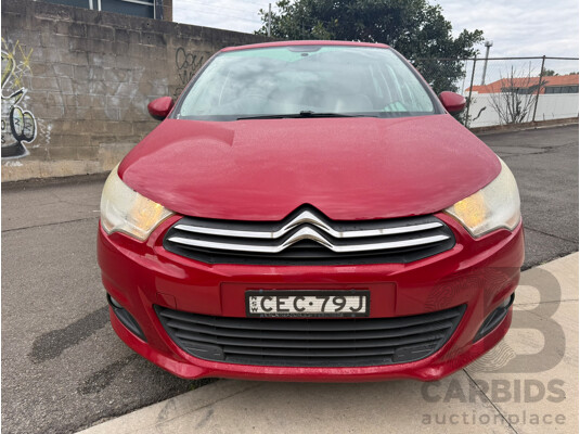 01/2012 Citroen C4 SEDUCTION e-HDi FWD B7 5D Hatchback Red Turbo Diesel 1.6L
