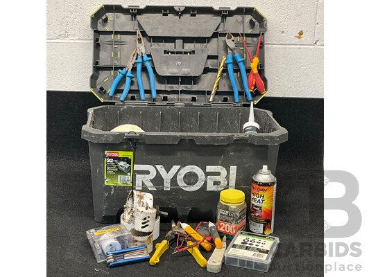 ASSORTED HANDTOOLS in CARRY BOX