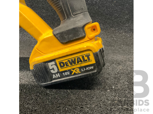 DEWALT DCS380 18V Reciprocating Saw with 18V 5Ah Battery Lot of 2