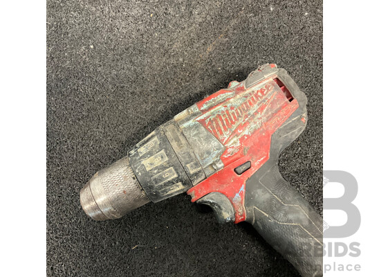 MILWAUKEE Brushless Hammer Drill/Driver, MILWAUKEE Brushless Impact Driver, MILWAUKEE M18 5ah, Lot of 2