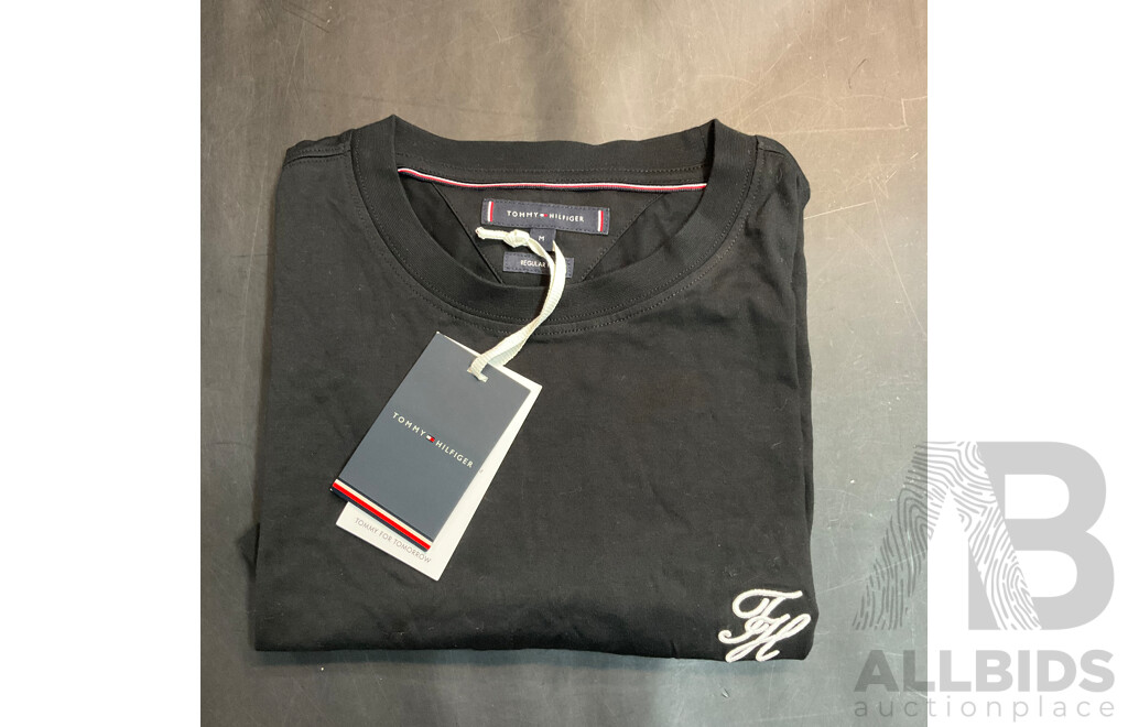 TOMMY HILFIGER T-shirt, TOMMY HILFIGER T-shirt, NIKE Pro Dri-fit Boxer, RALPH LAUREN Shorts Green - Lot of 4
