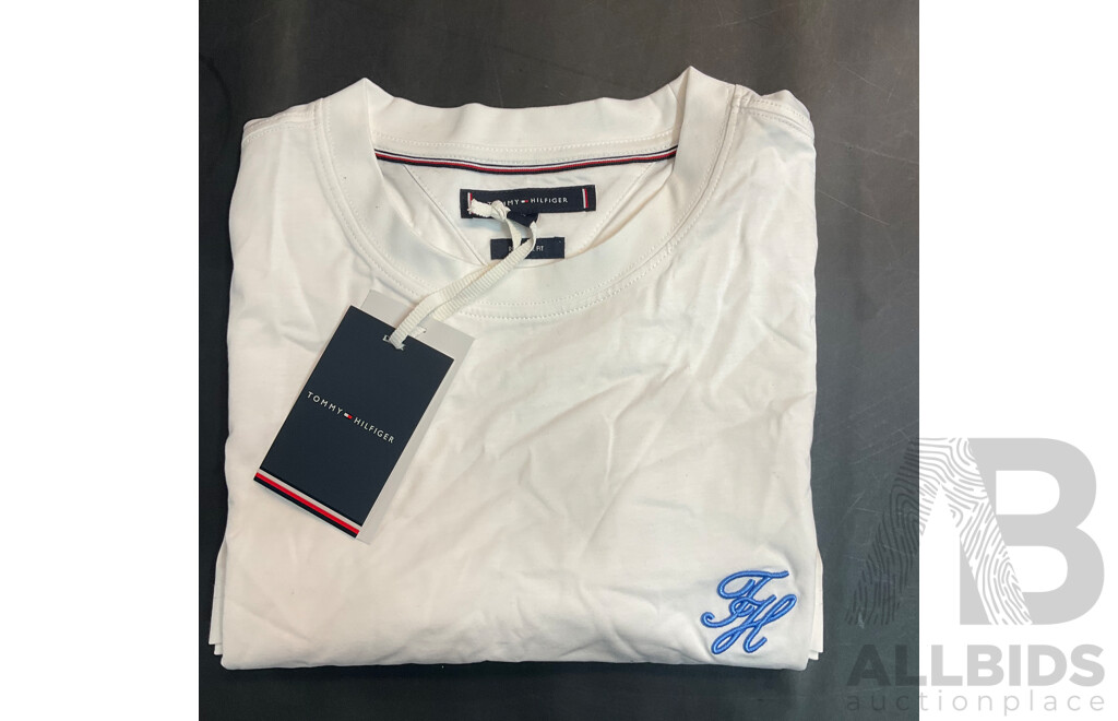 TOMMY HILFIGER T-shirt, TOMMY HILFIGER T-shirt, NIKE Pro Dri-fit Boxer, RALPH LAUREN Shorts Green - Lot of 4
