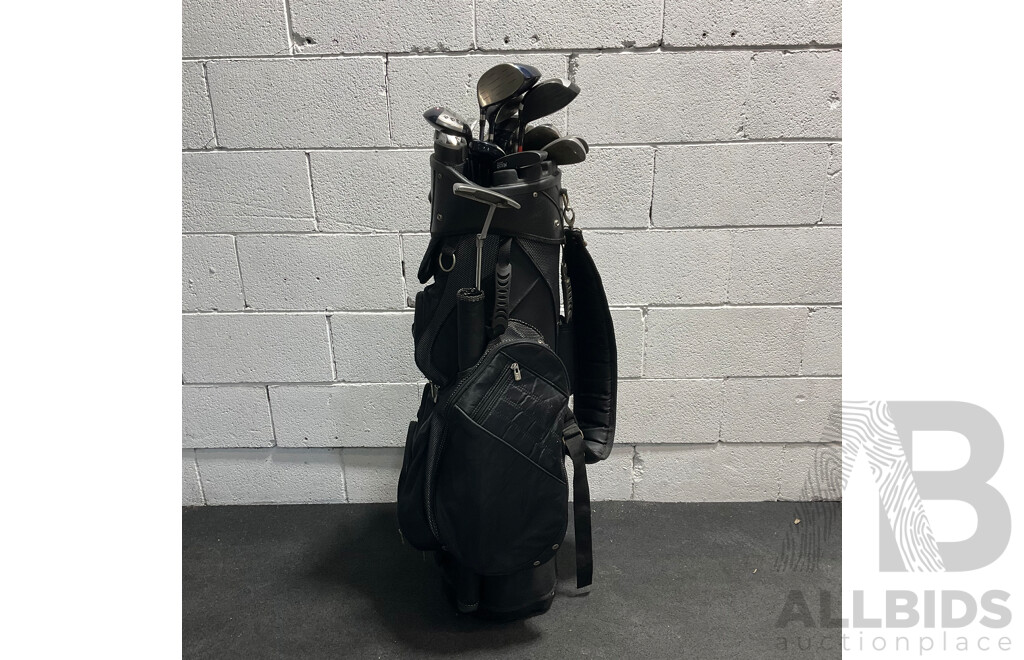 PGF Status Golf Clubs with Carry Bag & Other