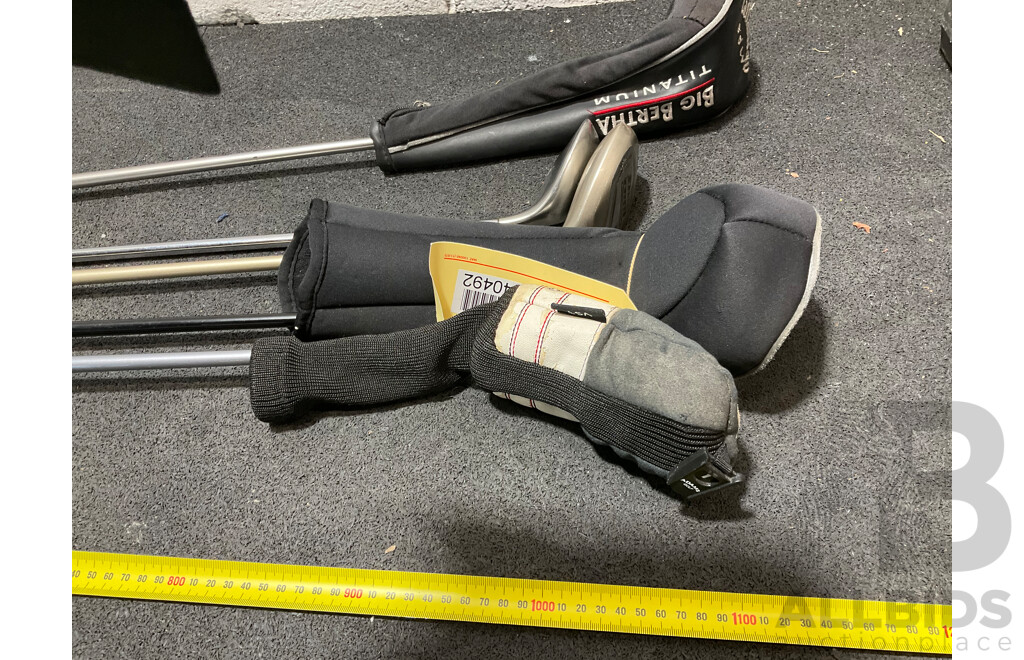 CALLAWAY BIG BERTHA Golf Clubs with Carry Bag & Other