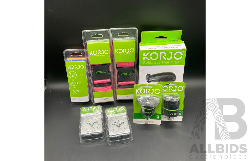 Korjo Assorted Lot Of 9
