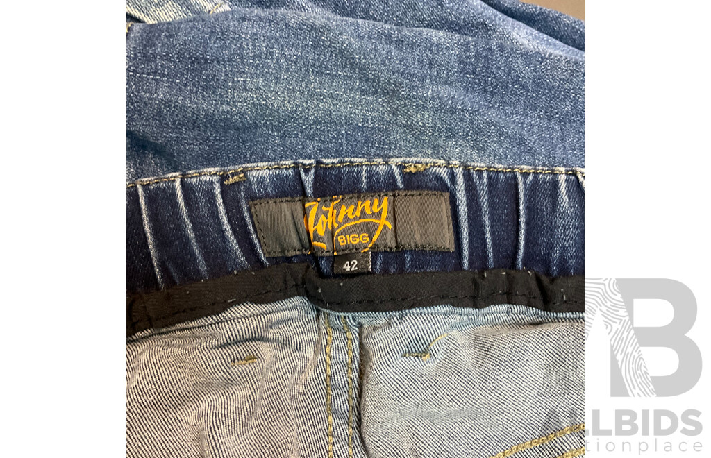 ASSORTED CLOTHING , YD. , TAROCASH , JOHNNY BIGG , LOT of 5