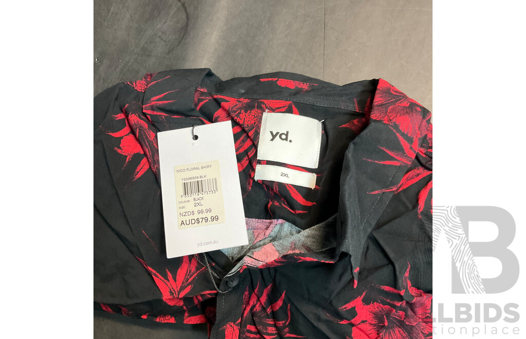 ASSORTED CLOTHING , YD. , TAROCASH , JOHNNY BIGG , LOT of 5
