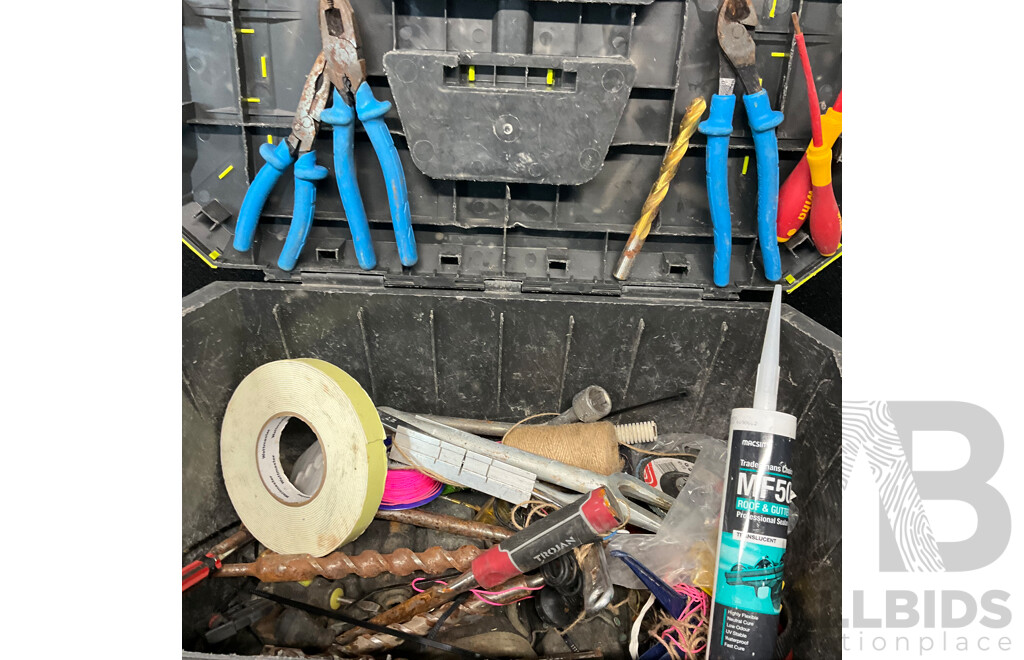 ASSORTED HANDTOOLS in CARRY BOX