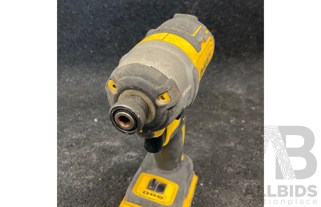 DEWALT DCF887 18V Brushless Impact Driver with 18V 5Ah Battery Lot of 2