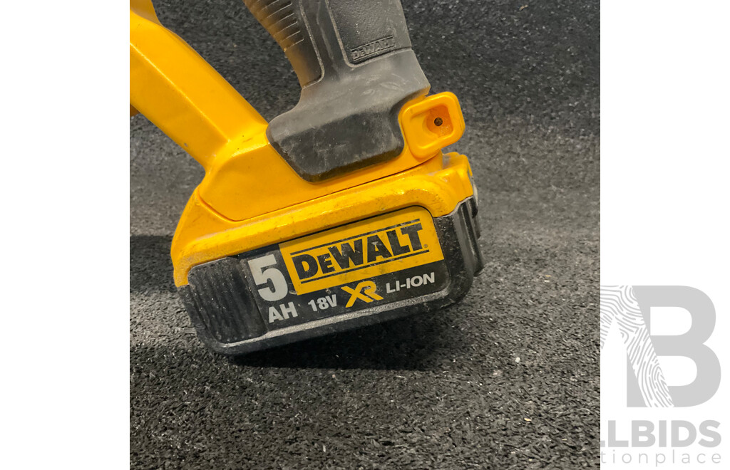 DEWALT DCS380 18V Reciprocating Saw with 18V 5Ah Battery Lot of 2
