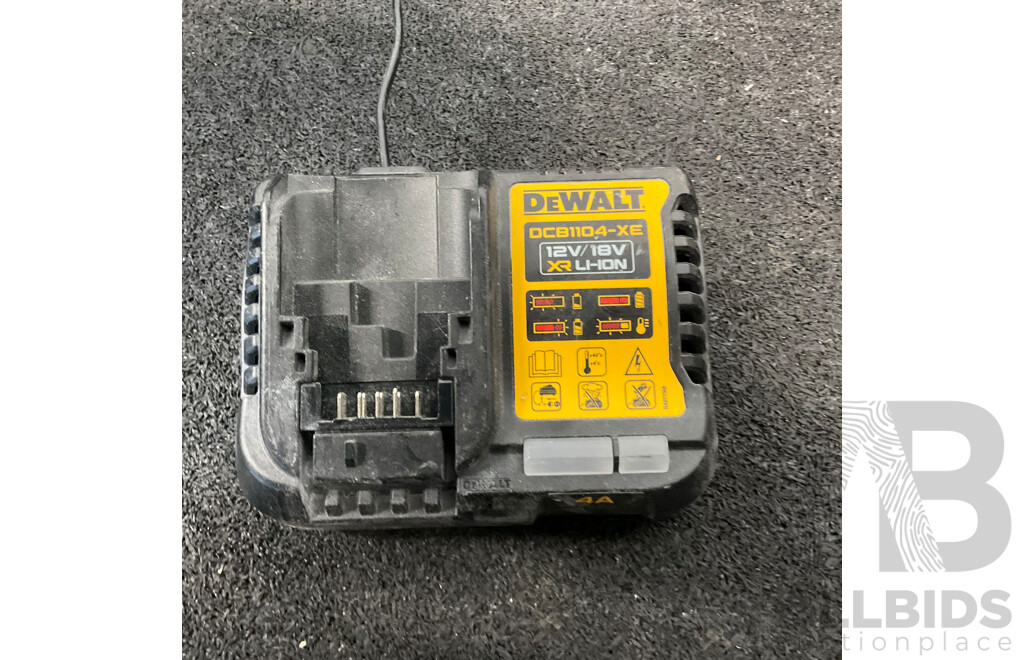 DEWALT DCW210 Sander (Skin Only) , DEWALT DCB11004-XE Battery Charger, Tool Bag, and Assorted Dril Bits, and Other