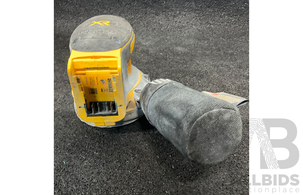 DEWALT DCW210 Sander (Skin Only) , DEWALT DCB11004-XE Battery Charger, Tool Bag, and Assorted Dril Bits, and Other