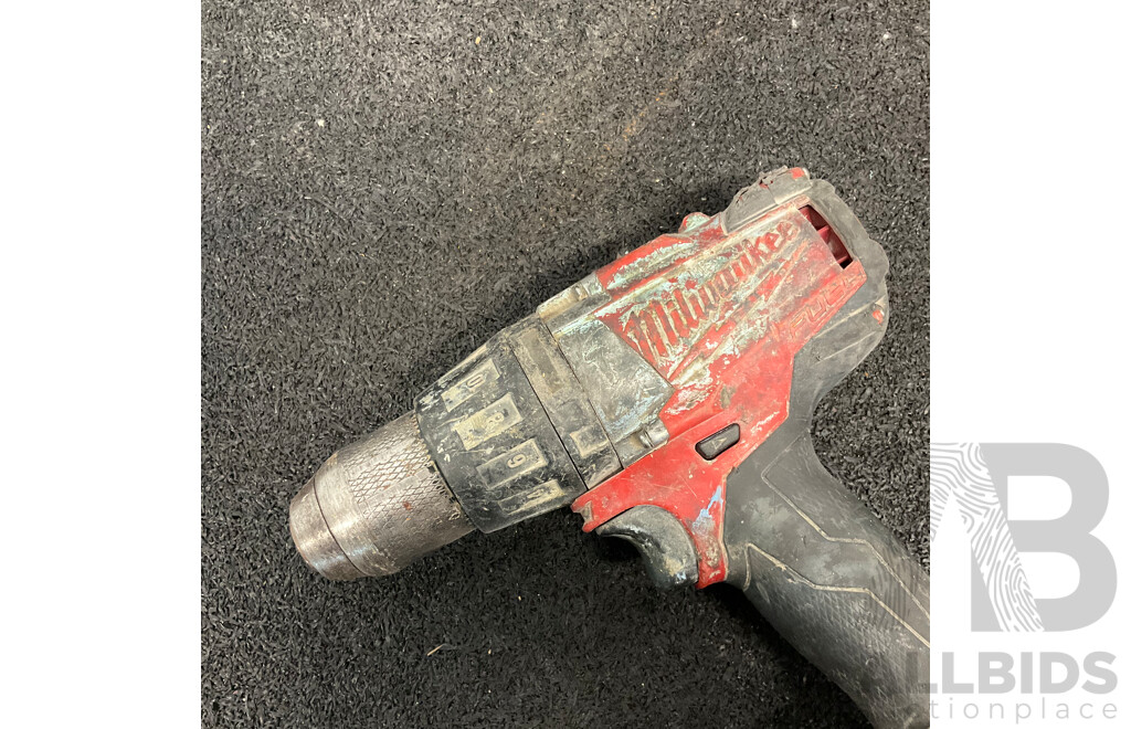 MILWAUKEE Brushless Hammer Drill/Driver, MILWAUKEE Brushless Impact Driver, MILWAUKEE M18 5ah, Lot of 2