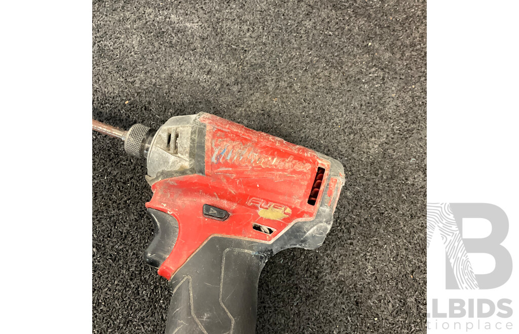 MILWAUKEE Brushless Hammer Drill/Driver, MILWAUKEE Brushless Impact Driver, MILWAUKEE M18 5ah, Lot of 2