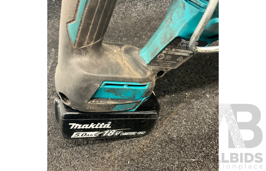 MAKITA DJR187 18V Cordless Brushless Reciprocating Saw with 18v 5.0ah Battery