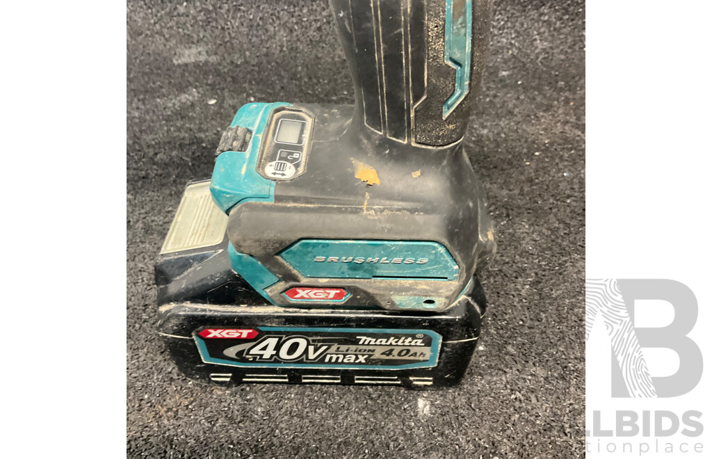 MAKITA HP001G 40V Max XGT Brushless Cordless Hammer Driver Drill with 40v 4.0ah Battery