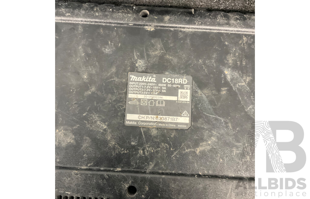 MAKITA DC18RD Duel Port Rapid Optimum Battery Charger
