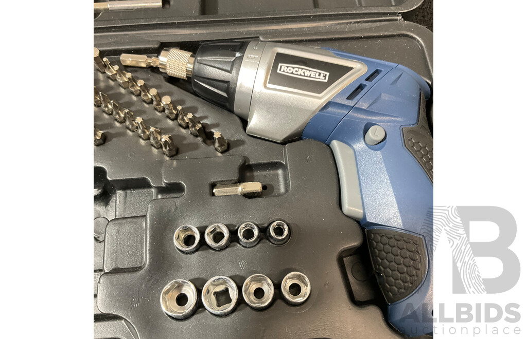 ROCKWELL Screwdriver Set and H&B Mag Drill Bits Set - Lot of 2