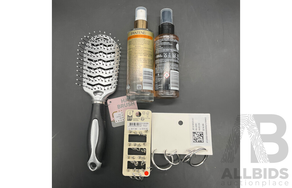 PANTENE Repair & Protect , SCHWARZKOPF Ultimate Repair , Lovisa Earrings ,Hairbrush