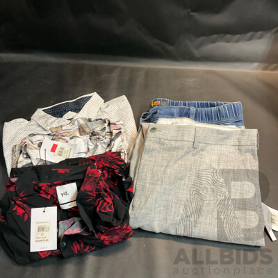 ASSORTED CLOTHING , YD. , TAROCASH , JOHNNY BIGG , LOT of 5