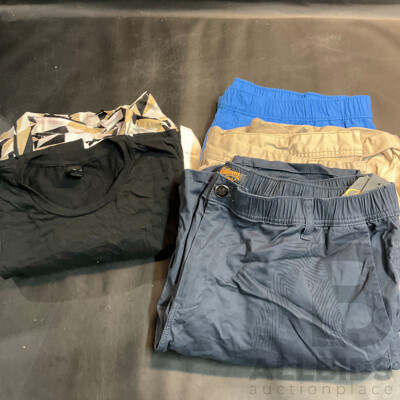 ASSORTED CLOTHING , JOHNNY BIGG , STRETCH , the NORTH FACE , YD. , GILDAN SOFTSTYLE , LOT of 5