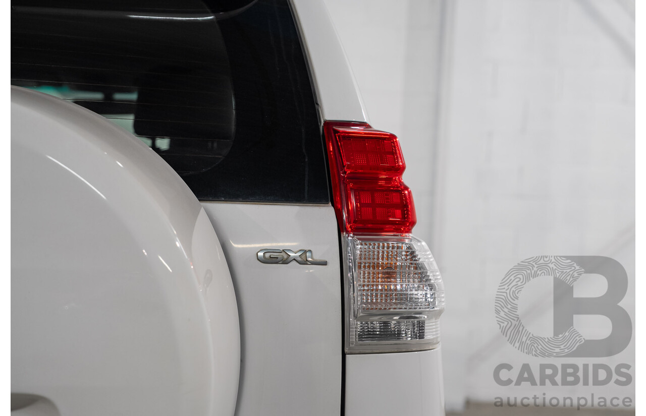 08/2011 Toyota Landcruiser Prado GXL (4x4) KDJ150R 4d Wagon Arctic White Turbo Diesel 3.0L