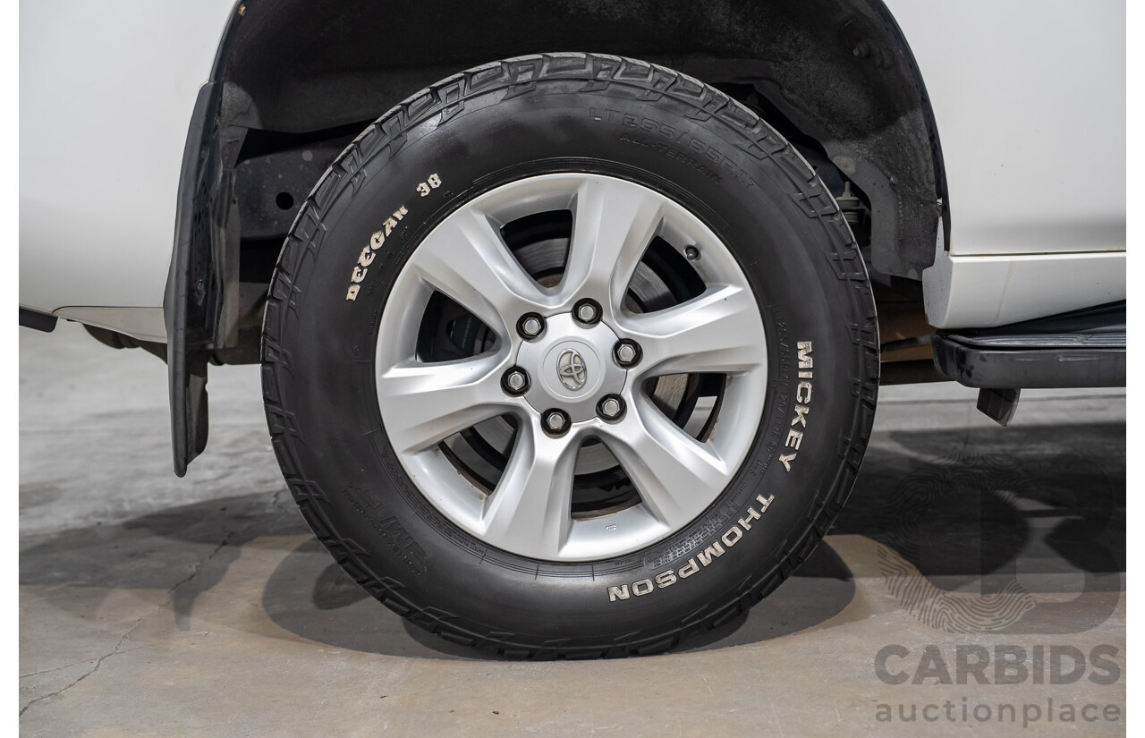 08/2011 Toyota Landcruiser Prado GXL (4x4) KDJ150R 4d Wagon Arctic White Turbo Diesel 3.0L