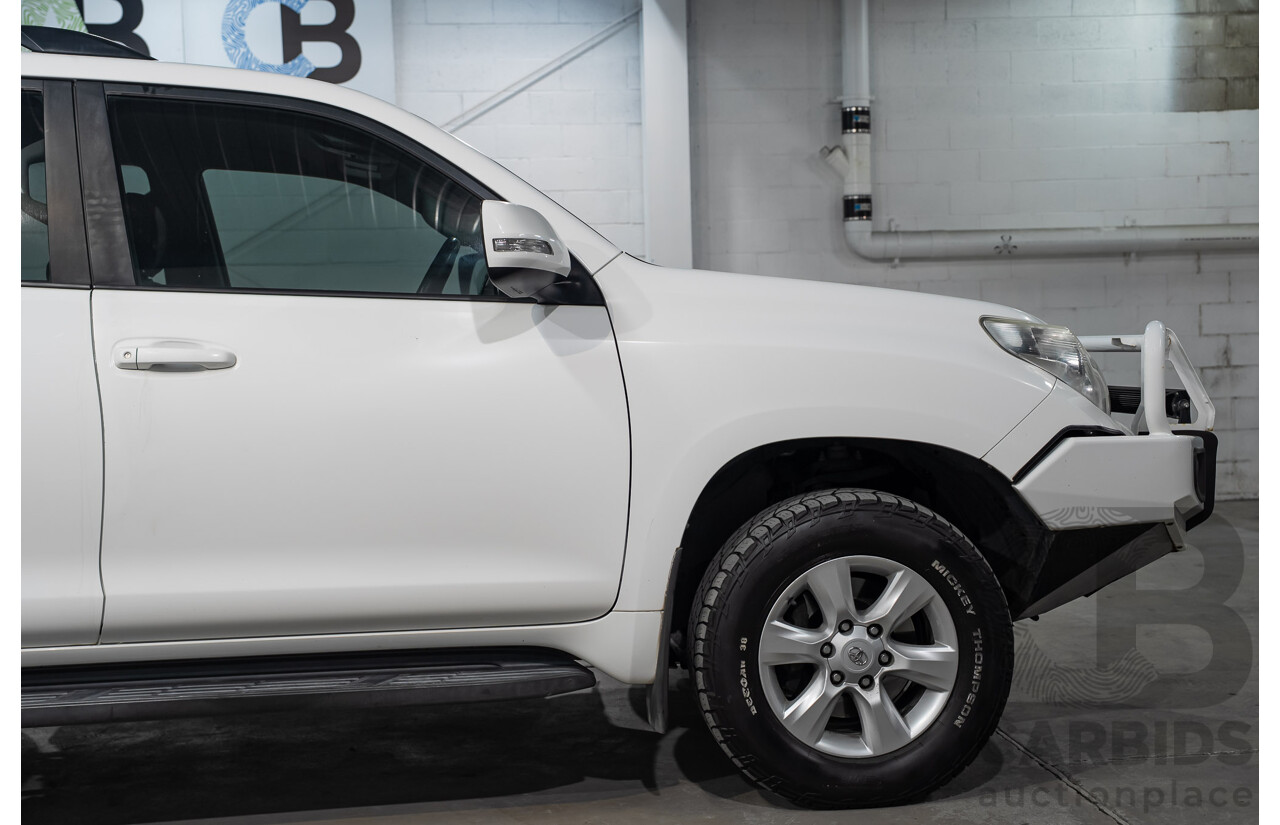 08/2011 Toyota Landcruiser Prado GXL (4x4) KDJ150R 4d Wagon Arctic White Turbo Diesel 3.0L