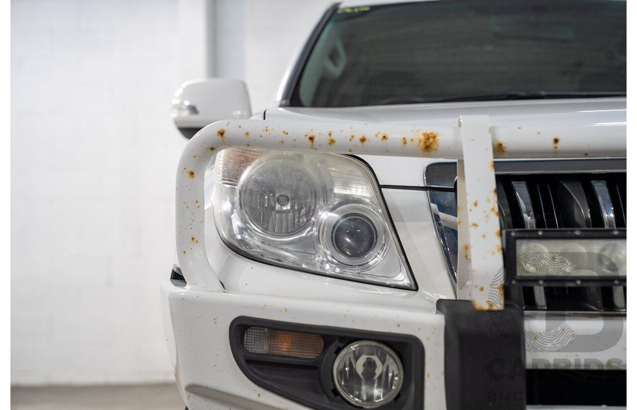 08/2011 Toyota Landcruiser Prado GXL (4x4) KDJ150R 4d Wagon Arctic White Turbo Diesel 3.0L