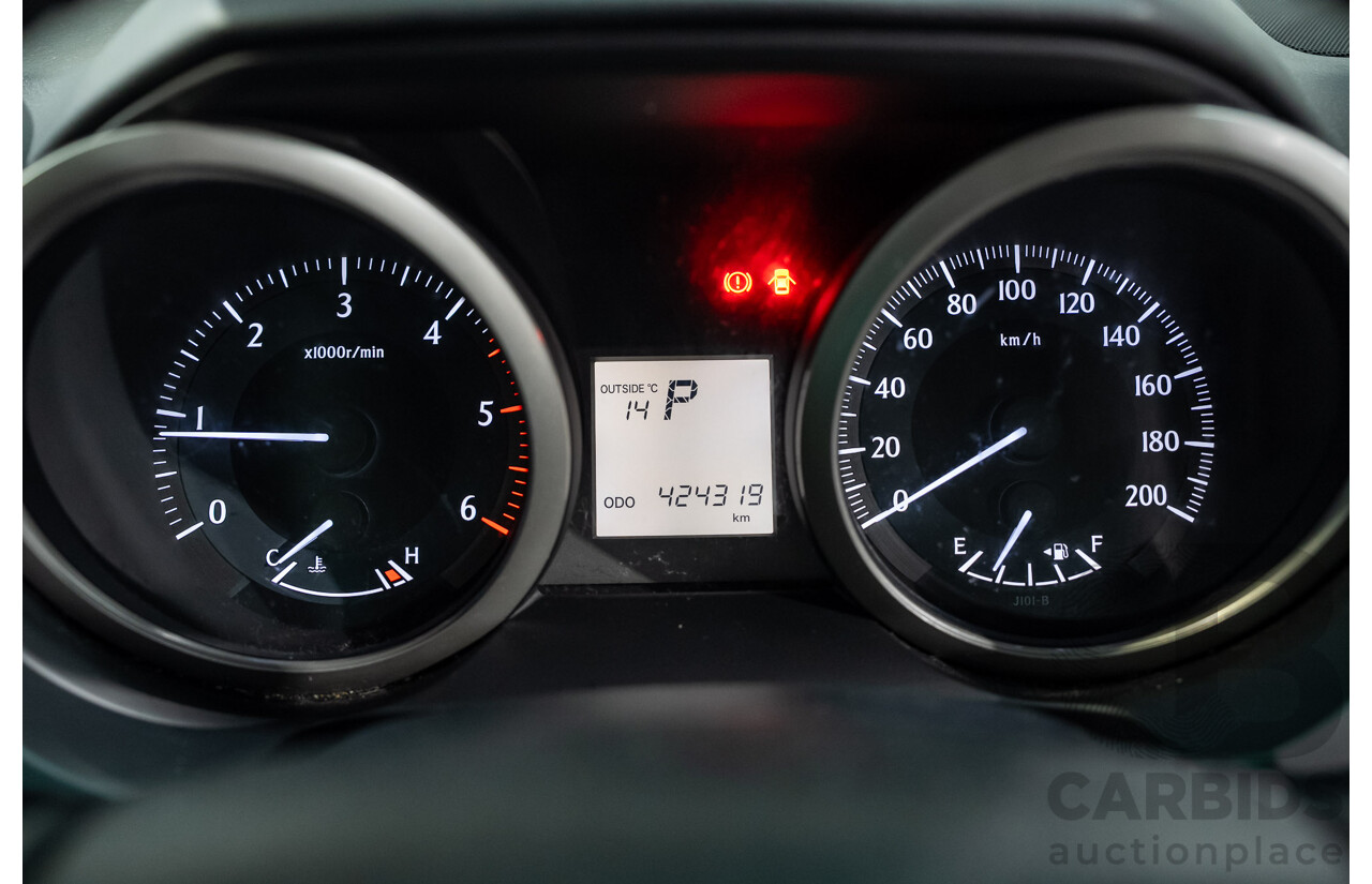 08/2011 Toyota Landcruiser Prado GXL (4x4) KDJ150R 4d Wagon Arctic White Turbo Diesel 3.0L