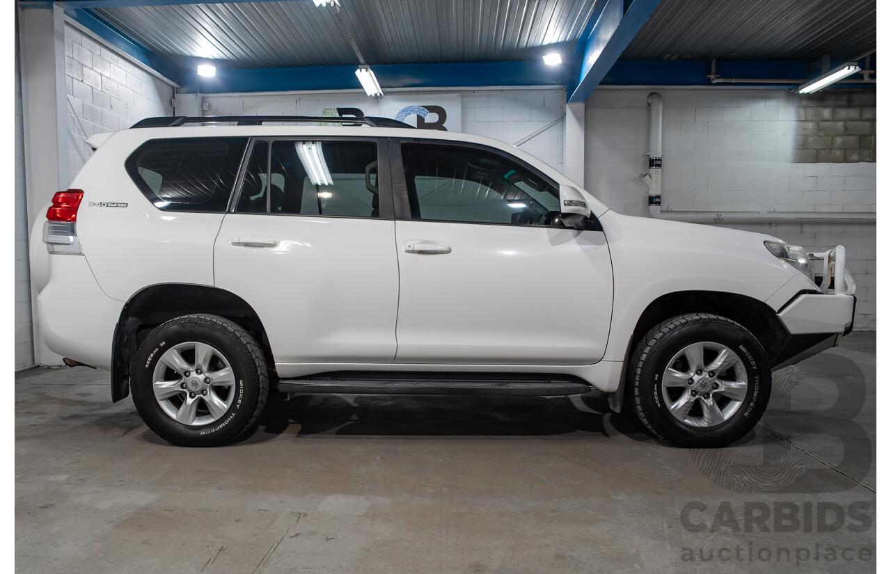 08/2011 Toyota Landcruiser Prado GXL (4x4) KDJ150R 4d Wagon Arctic White Turbo Diesel 3.0L