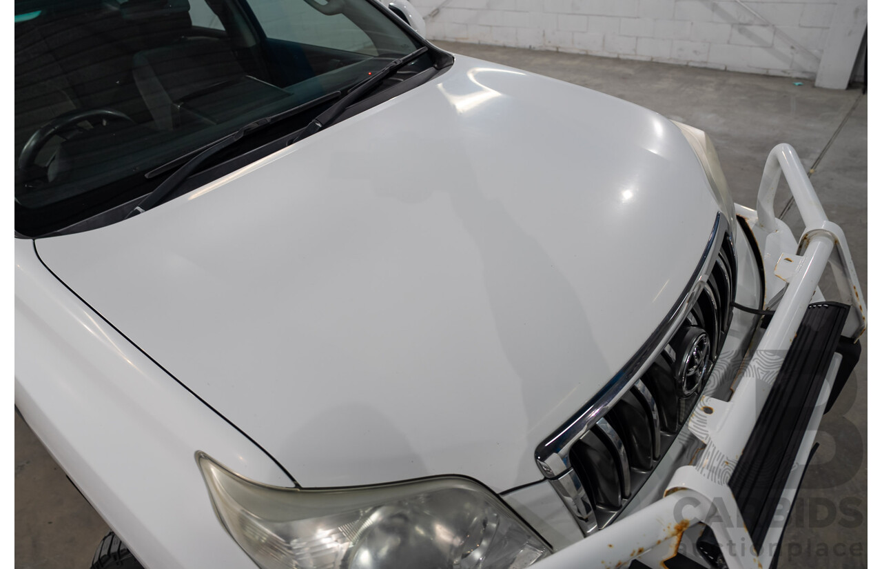08/2011 Toyota Landcruiser Prado GXL (4x4) KDJ150R 4d Wagon Arctic White Turbo Diesel 3.0L