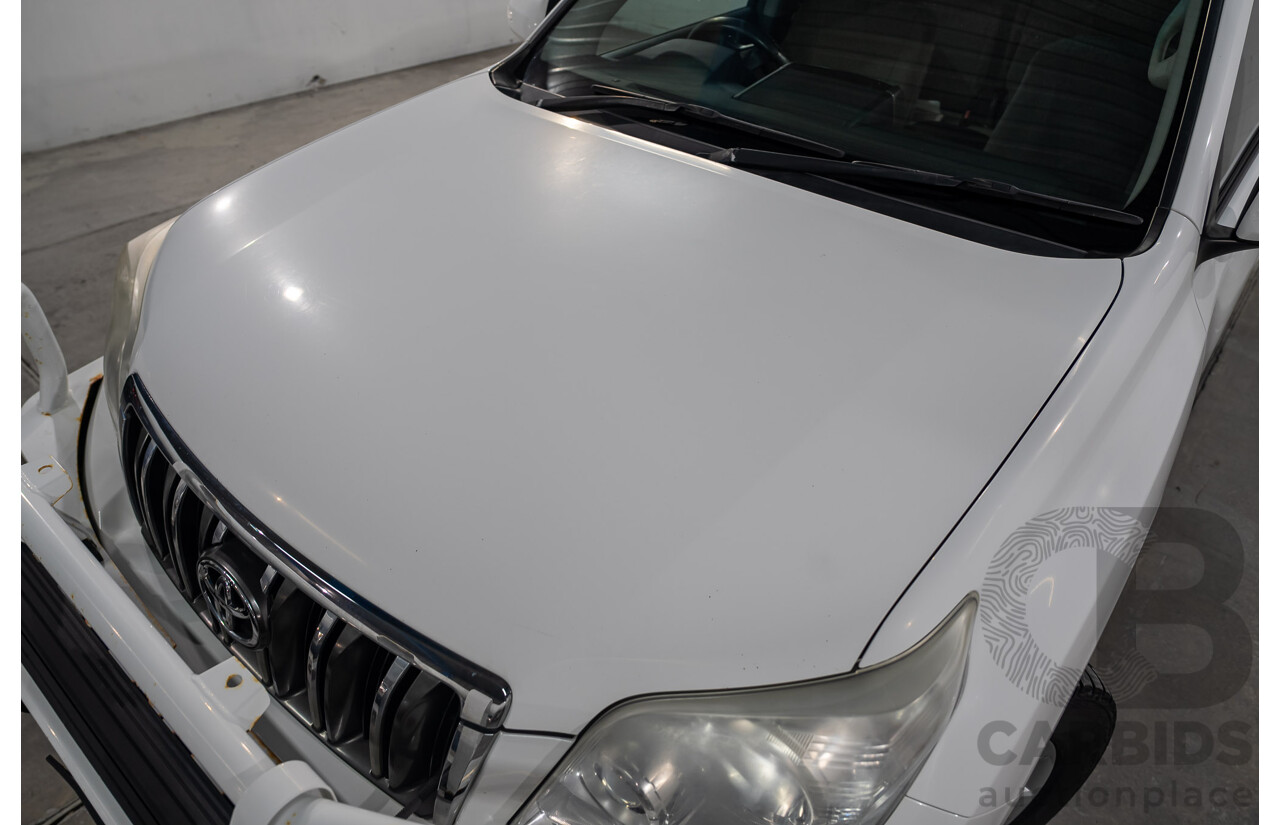 08/2011 Toyota Landcruiser Prado GXL (4x4) KDJ150R 4d Wagon Arctic White Turbo Diesel 3.0L