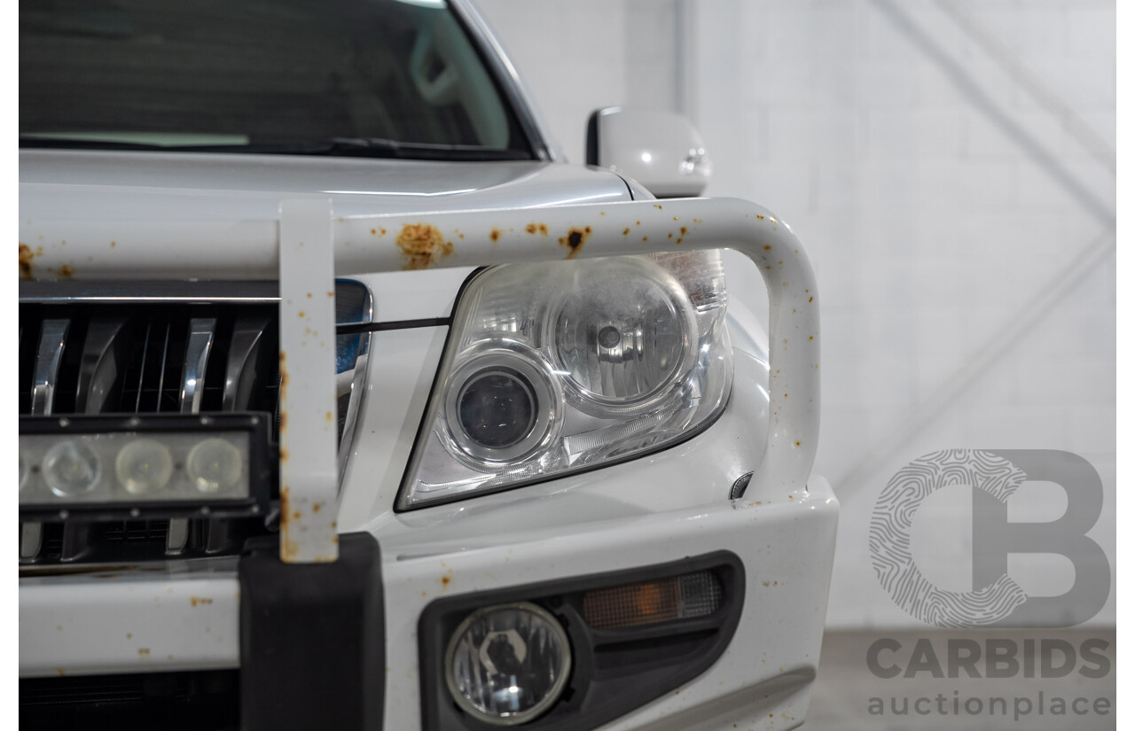 08/2011 Toyota Landcruiser Prado GXL (4x4) KDJ150R 4d Wagon Arctic White Turbo Diesel 3.0L