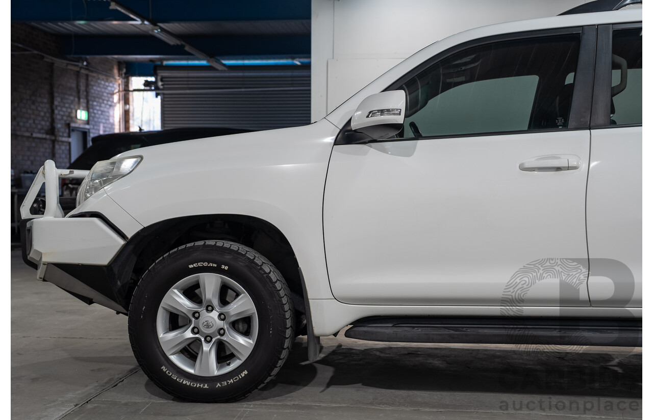 08/2011 Toyota Landcruiser Prado GXL (4x4) KDJ150R 4d Wagon Arctic White Turbo Diesel 3.0L