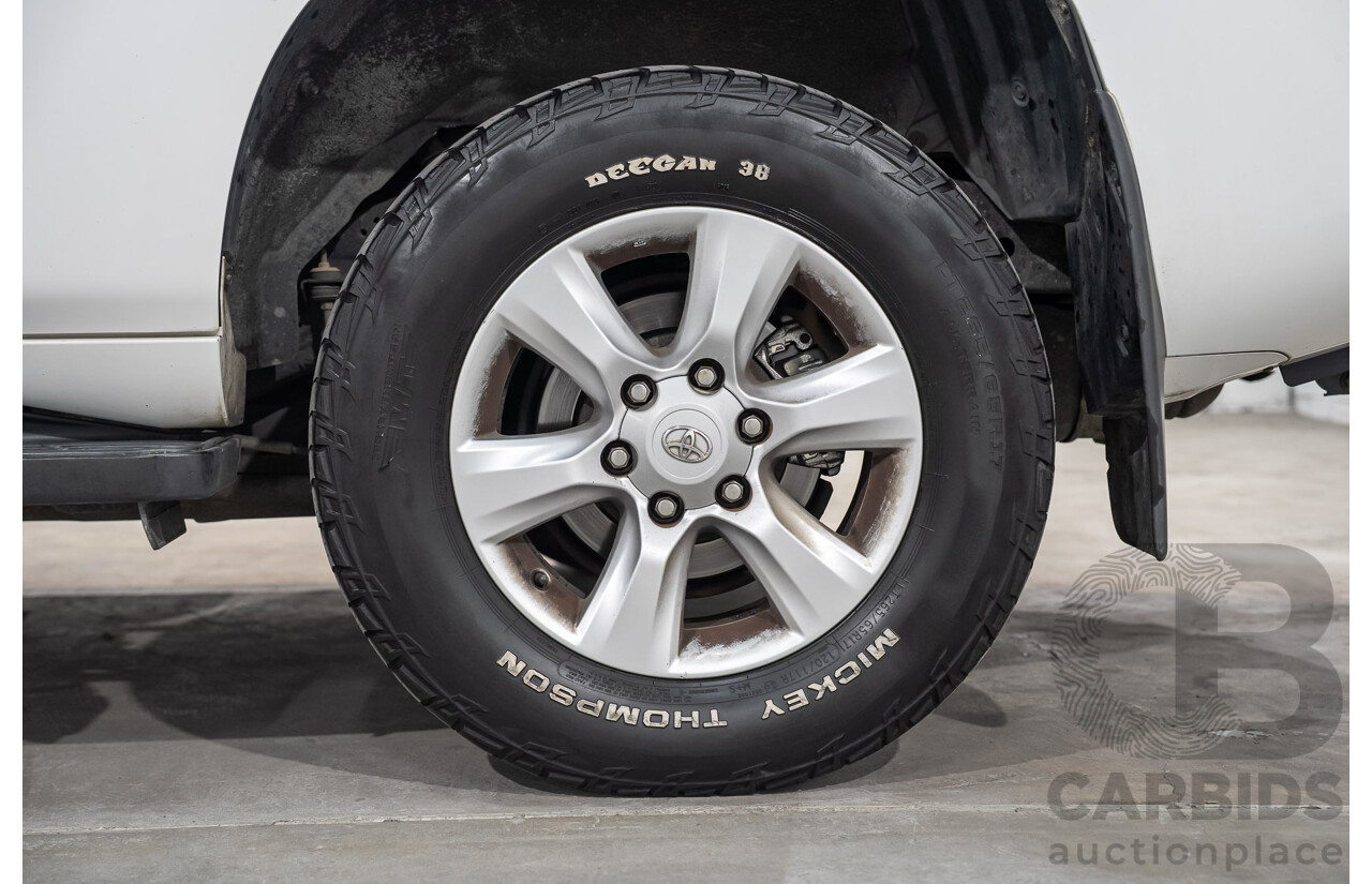 08/2011 Toyota Landcruiser Prado GXL (4x4) KDJ150R 4d Wagon Arctic White Turbo Diesel 3.0L