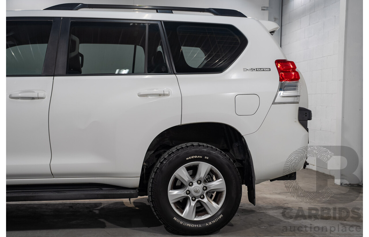 08/2011 Toyota Landcruiser Prado GXL (4x4) KDJ150R 4d Wagon Arctic White Turbo Diesel 3.0L