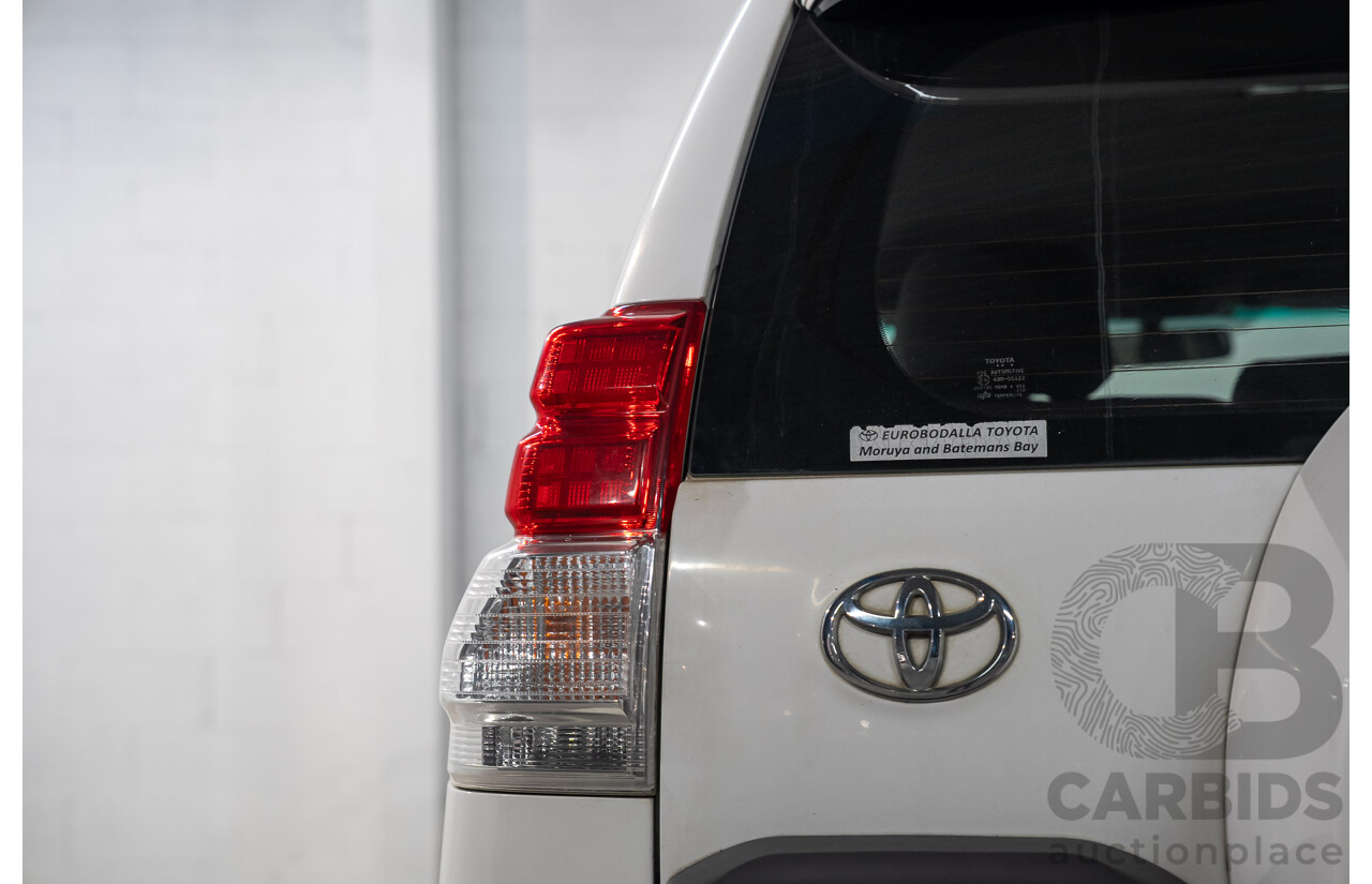 08/2011 Toyota Landcruiser Prado GXL (4x4) KDJ150R 4d Wagon Arctic White Turbo Diesel 3.0L