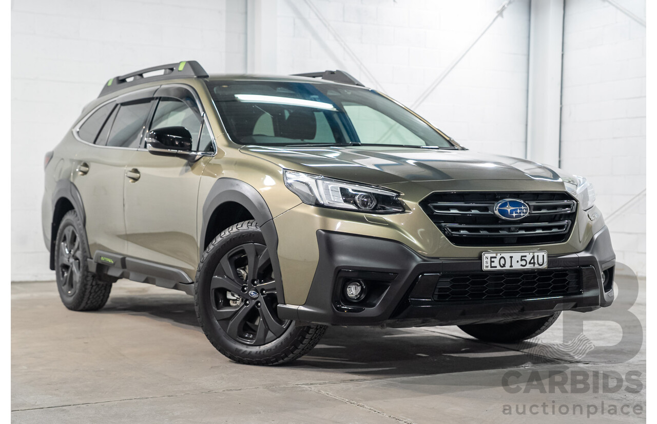 10/2021 Subaru Outback Sport AWD MY21 4d Wagon Green 2.5L