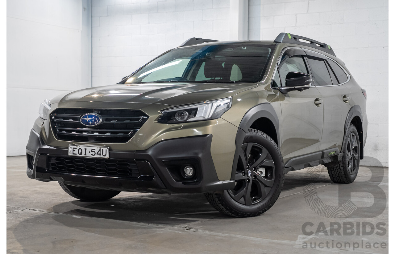 10/2021 Subaru Outback Sport AWD MY21 4d Wagon Green 2.5L